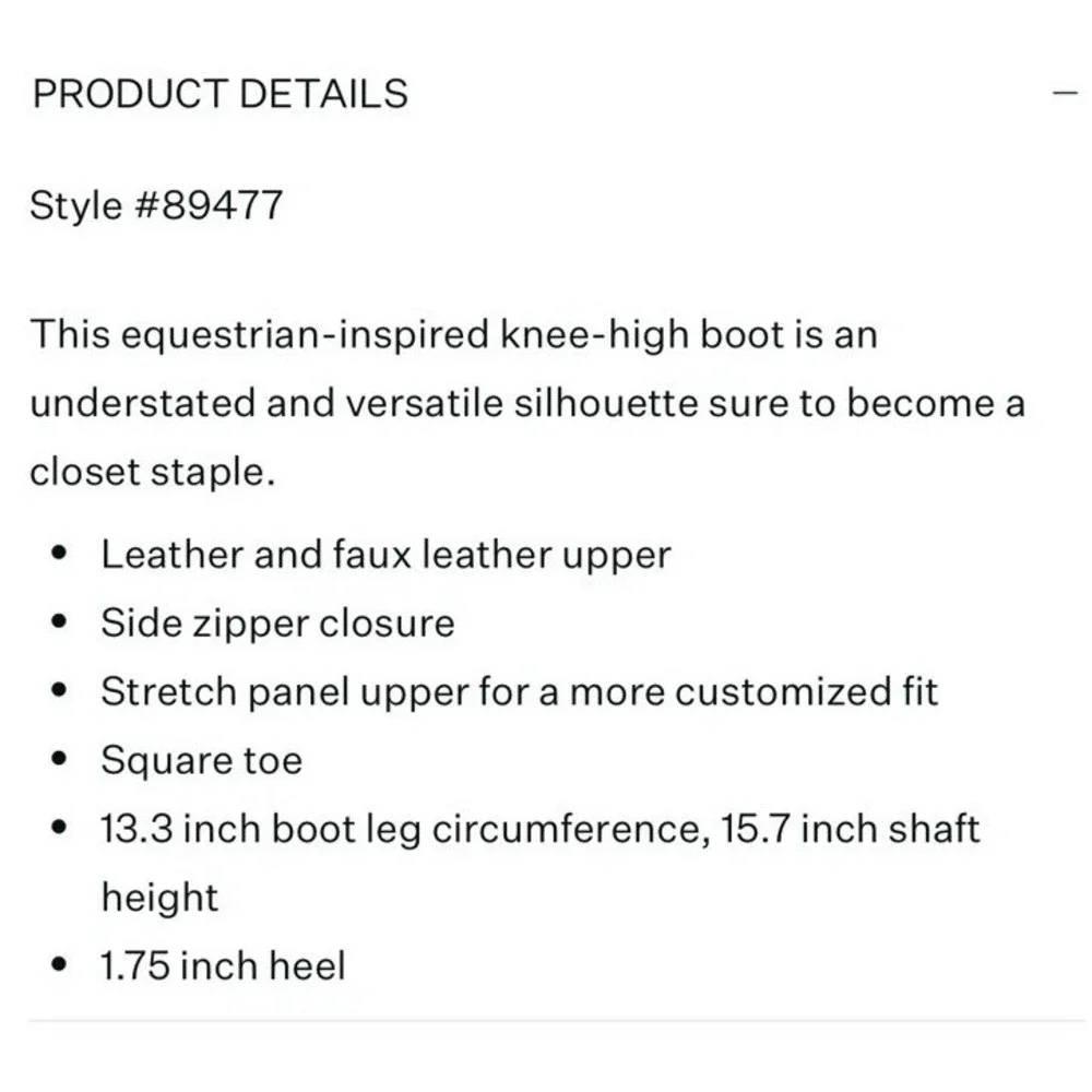 NEW Franco Sarto L-Gisella Black Knee‎ High Boots Women's 9.5M
